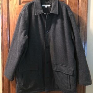 MENS XXL PERRY ELLIS WOOL PEACOAT